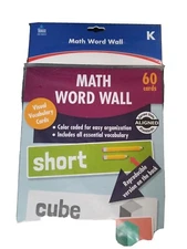 CARSON DELLOSA EDUCATION MATH WORD WALL GR K