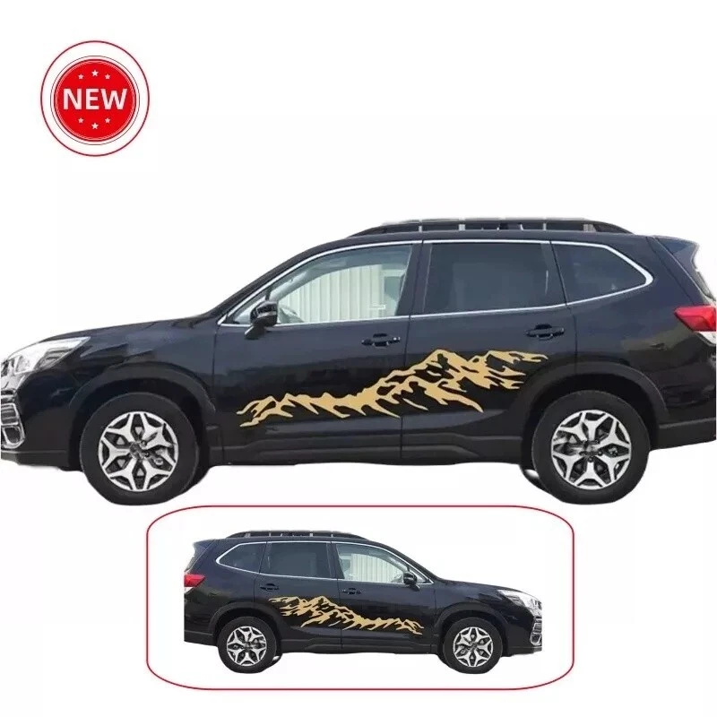 FOR Subaru Forester Off Road Decals Graphic Mountain Side Door Car Sticker 2PC - Image 4 of 4