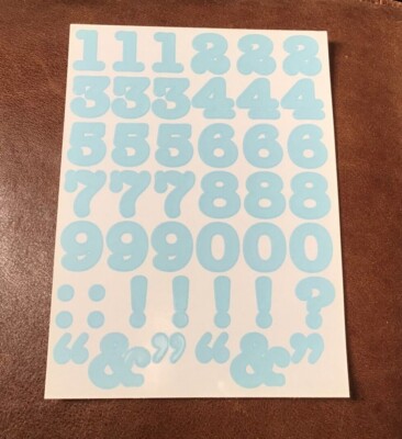 CREATIVE MEMORIES 123 Number Stickers LIGHT BLUE | eBay