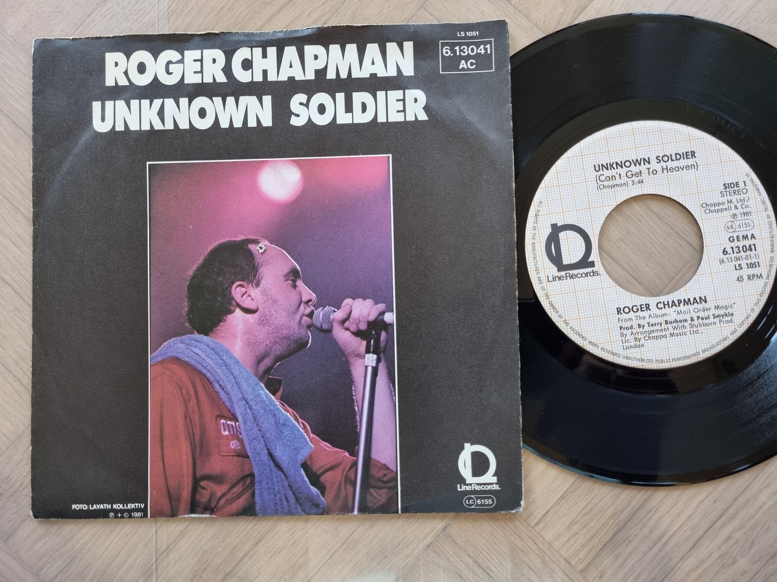 7"" Single Roger Chapman - Unknown soldier Vinyl Germany