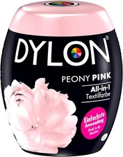 Dylon Fabric Dye Peony Pink Color & Fixative For 600g Fabric Peony