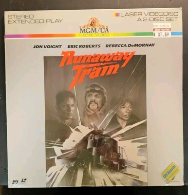 Runaway Train Laserdisc 2LD SEALED MGM Jon Voight Eric Roberts Rebecca DeMornay