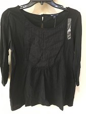 New Gap Women's black dress Shirt Size small top long sleeves ladies 44.99