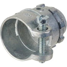 (2-3pk)-Halex 3/4 In. Straight Squeeze Armored Cable/Conduit Connector 20422