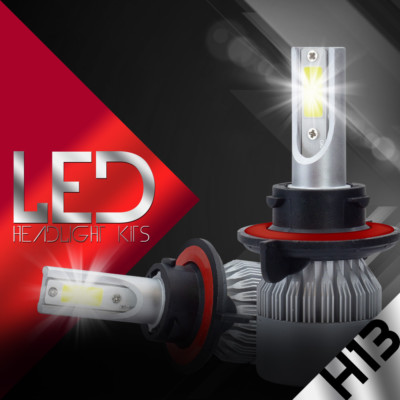 H13 9008 488W CREE LED Headlight Conversion Kit Lamp Bulb Hi/Lo white 6000K HID