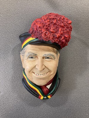 Bossons 1989 Laplander Character Head Plaque 6 1/4''