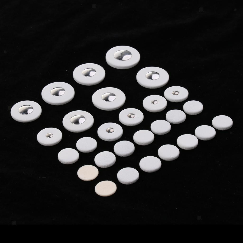 28pcs/set Replacement Bass Clarinet Pads for Wind Woodwind Instrument Parts