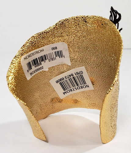 Alexis Bittar Gold Wide Cuff Bracelet, Crystals, Elements Phoenix WAS $500 *NEW* - Picture 8 of 11