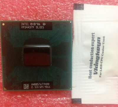Used Intel Core 2 Duo T9400 2.53 GHz Dual-Core (AW80576GH0616M) Processor