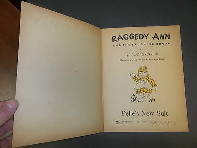 RAGGEDY ANN AND THE LAUGHING BROOK oversized softcover story book