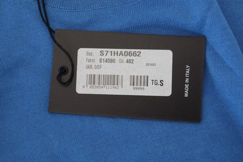 DSQUARED2 Sweater Blue Wool Long Sleeves Crewneck Pullover IT46/US36/S 540usd - Picture 7 of 8