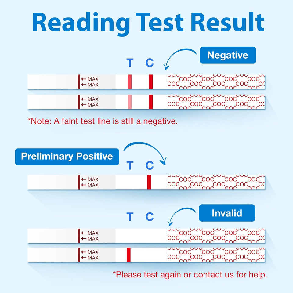 Cocaine Urine Test Strips Kit Home Cocaine Home Screen Tests for OTC