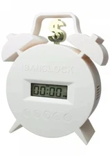Banclock Twin bell Bank Alarm Clock NIB