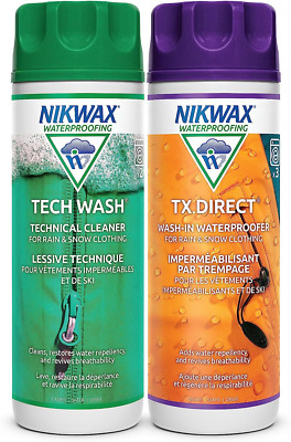 Nikwax Hardshell Cleaning & Waterproofing Duo-Pack