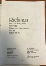 Rickman Metisse Original Factory Manuals (Kopien)