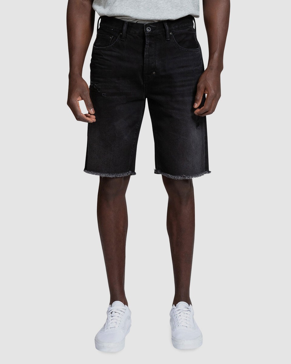 $158 Prps Men's Black Texico Cutoff Denim Jean Shorts Size 30