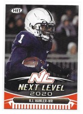 2020 SAGE Hit Premier Draft K.J. Hamler Next Level Orange Parallel RC