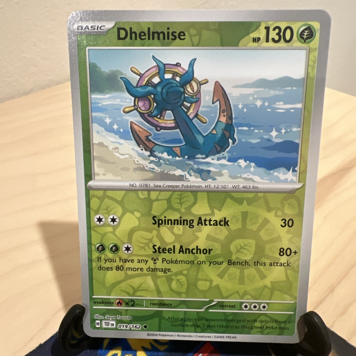 Dhelmise 019/162 Reverse Holo Uncommon Pokémon Scarlet