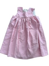 Vintage Handmade Girls Pink Corduroy Dress Jumper Lined 4T 5T See Measurements