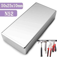 Max Magnets Super Strong N52 Neodymium Large Block Magnet 2"X1"X0.39" Rare Earth