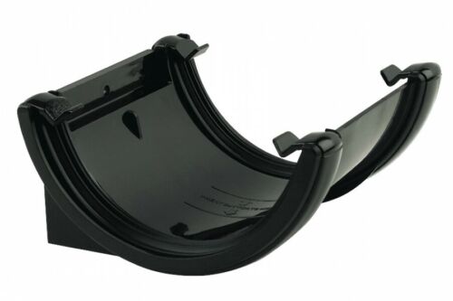 Floplast Round Black 112mm Gutter and 68mm Downpipe Clips Brackets & Accessories - Picture 15 of 15