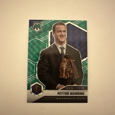 2021 Panini Mosaic - Man of the Year Mosaic Green Prizm #263 Peyton Manning