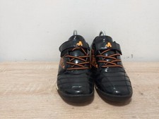BOYS UNISEX BLACK MIX HOOK & LOOP LACE TRAINERS BOOTS UK SIZE 5 EUR 38 L8