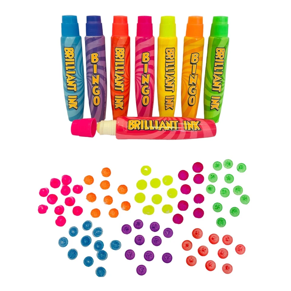 Bingo Dabbers Markers for Bingo Tickets Fluorescent Neon Ink Slimline 8 15ml - Image 3 of 4