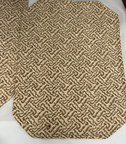 Placemats Mustard Gold Abstract Design Set Of 6 Approx. 12 X 18” - Picture 12 of 13