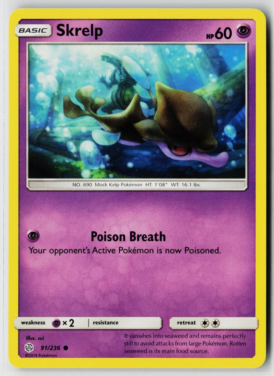 Pokemon SM - Cosmic Eclipse #91/236 Skrelp