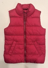 Old Navy Girls Plum Puffer Vest Sleeveless Full Zip Outerwear Size CXS 5