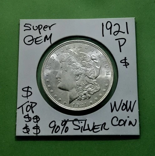 1921 P Morgan Silver Dollar FLASHY BU Gem TRUE BEAUTY Higher Grade Silver Coin