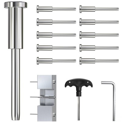 40 Pack Invisible Cable Railing Kit for 1/8'' Wire, Marine Grade T316 Stainles...