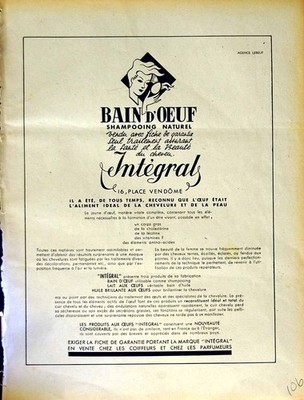 Original alte antike Print Werbung Le Rire französisches Humor Magazin Shampoo