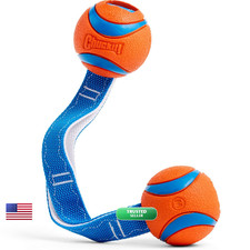 Chuckit Chuckit Ultra Duo Tug Dog Toy - Two Ultra Balls On A Durable Nylon