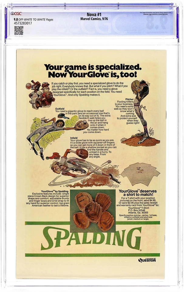 Nova #1 CGC 9.8 1976 4573283017 1ª app. Nova Foto 2 de 2