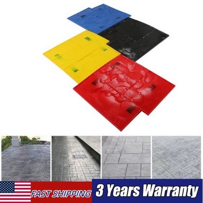 4Pcs Concrete Texturing Stamping Floor Cement Stamps Mold Mats Sets 24*24 Inch