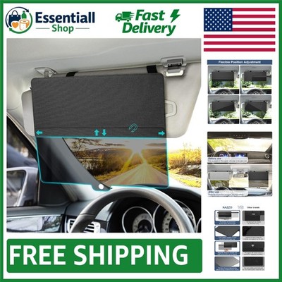 Universal Car Sun Visor Extender with Magnetic Mount - Anti-Glare UV Protection