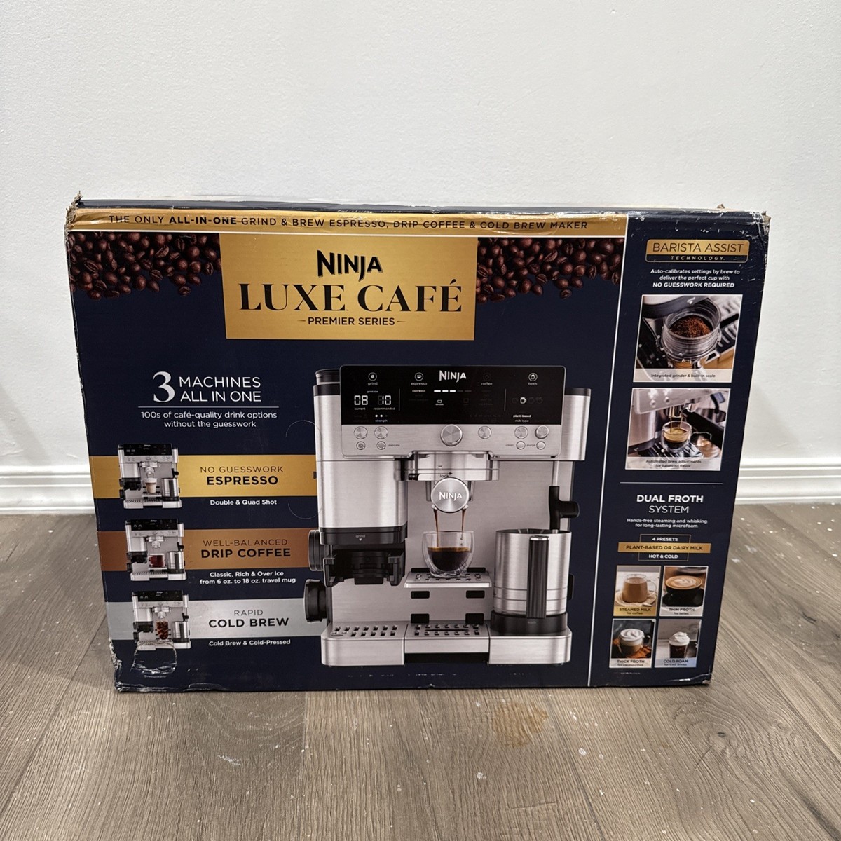 Ninja Luxe Cafe Premier Series 3-in-1 Espresso Coffee System