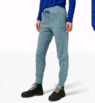 Lululemon Engineered Warmth Jogger Pants Size 4 Pull On Submarine/White LW5CR6S