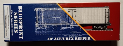 Refrigerador de madera Branchline Blueprint #1329 40' ACF/URTX Edelweiss #18301 KIT NUEVO EN CAJA HO | Zustand: New