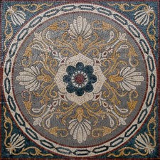 Handmade Geometrical Marble Mosaic Inlay Art Stone Tile Decor