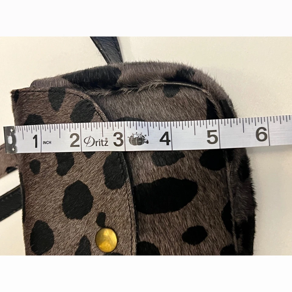Mini Bolso Bandolera Sonia Rykiel Paris Becerro 7x6 Estampado Leopardo Francia Foto 4 de 4