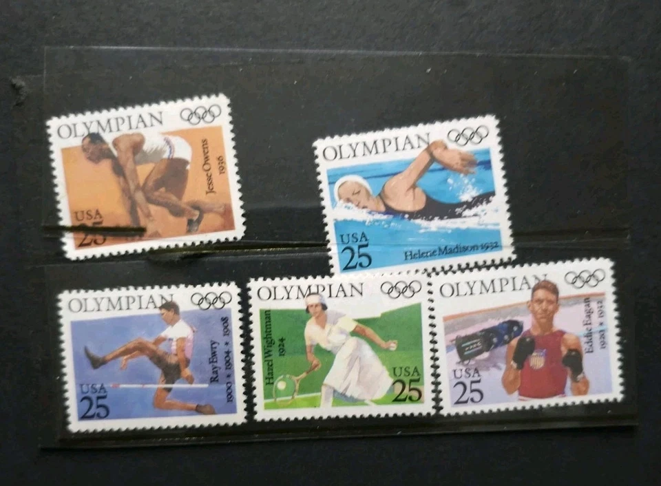 U.S. Stamps USA Summer/Winter Olympics 1980-1996 Sets. See Pics/Read Description - Image 3 of 4