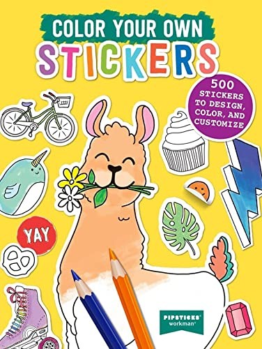 Color Your Own Stickers: 500 Stickers to Design Color by Pipsticks (PB 2022) - Image 2