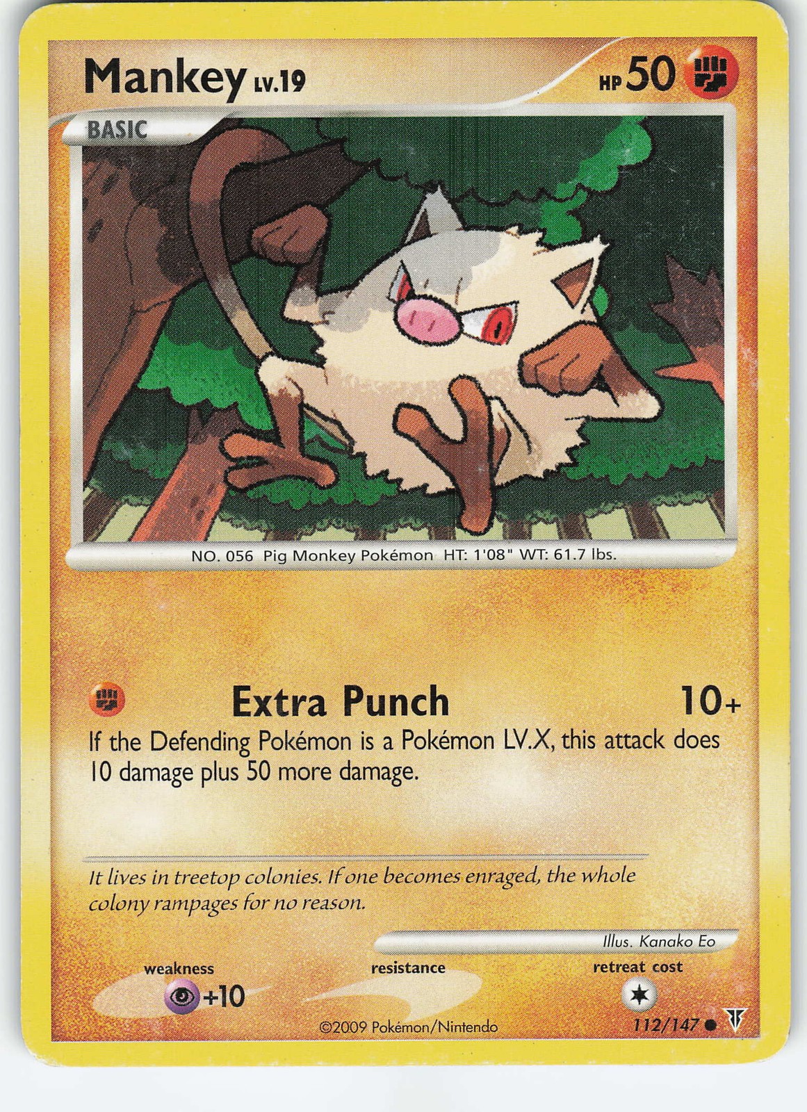 Mankey 112 Supreme Victors Common Normal MP Pokémon