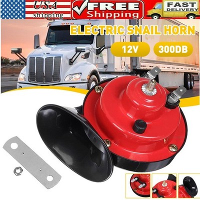 300DB Super Loud Snail Air Train Horn 12V Electric For Car Motorcycle Boat SUV