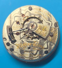 VINTAGE 18 SIZE 21 JEWEL ELGIN FATHER TIME GRADE 252 POCKET WATCH MOVEMENT PARTS