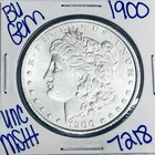 1900 BU UNCIRCULATED MORGAN SILVER DOLLAR AUTHENTIC U.S. MINT FREES HIPPING 7218