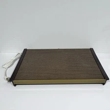 Vintage Warm-O-Tray Model 60 Wood Grain Works  NOS Without Box